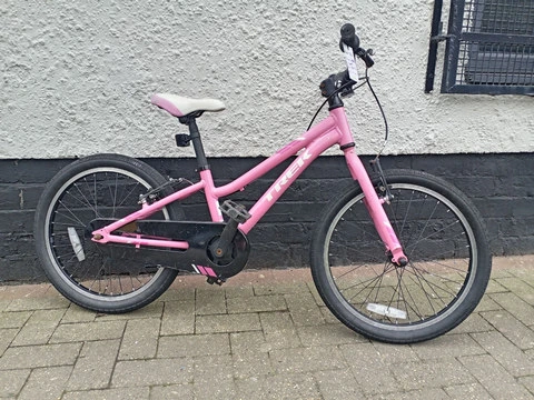 Girls pink Trek bike
