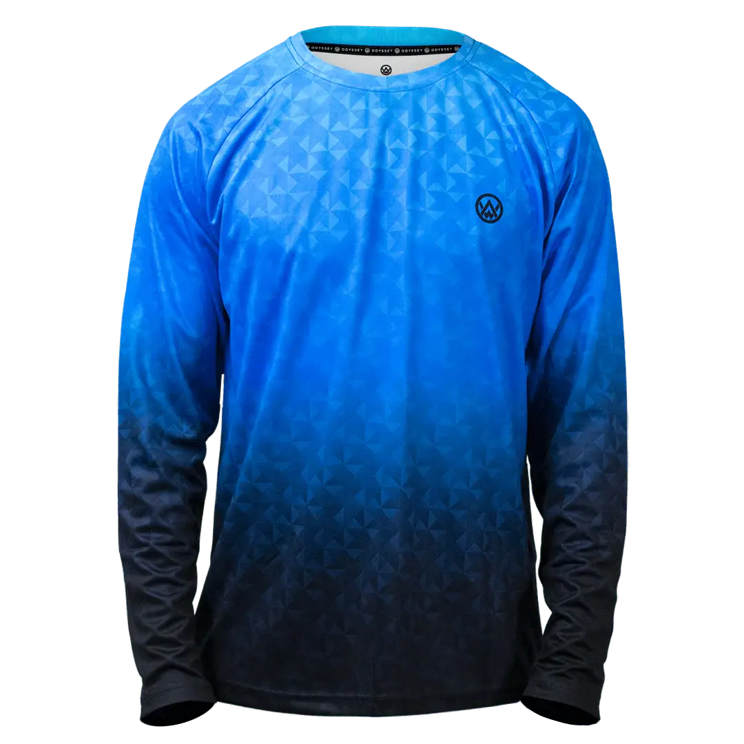 Triangulation Cobalt Long Sleeve MTB Jersey 1.webp