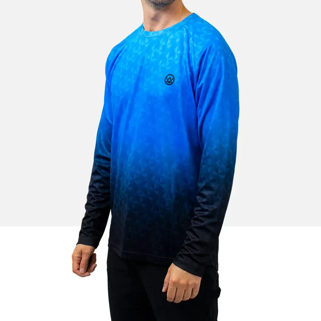 Triangulation Cobalt Long Sleeve MTB Jersey 2.webp