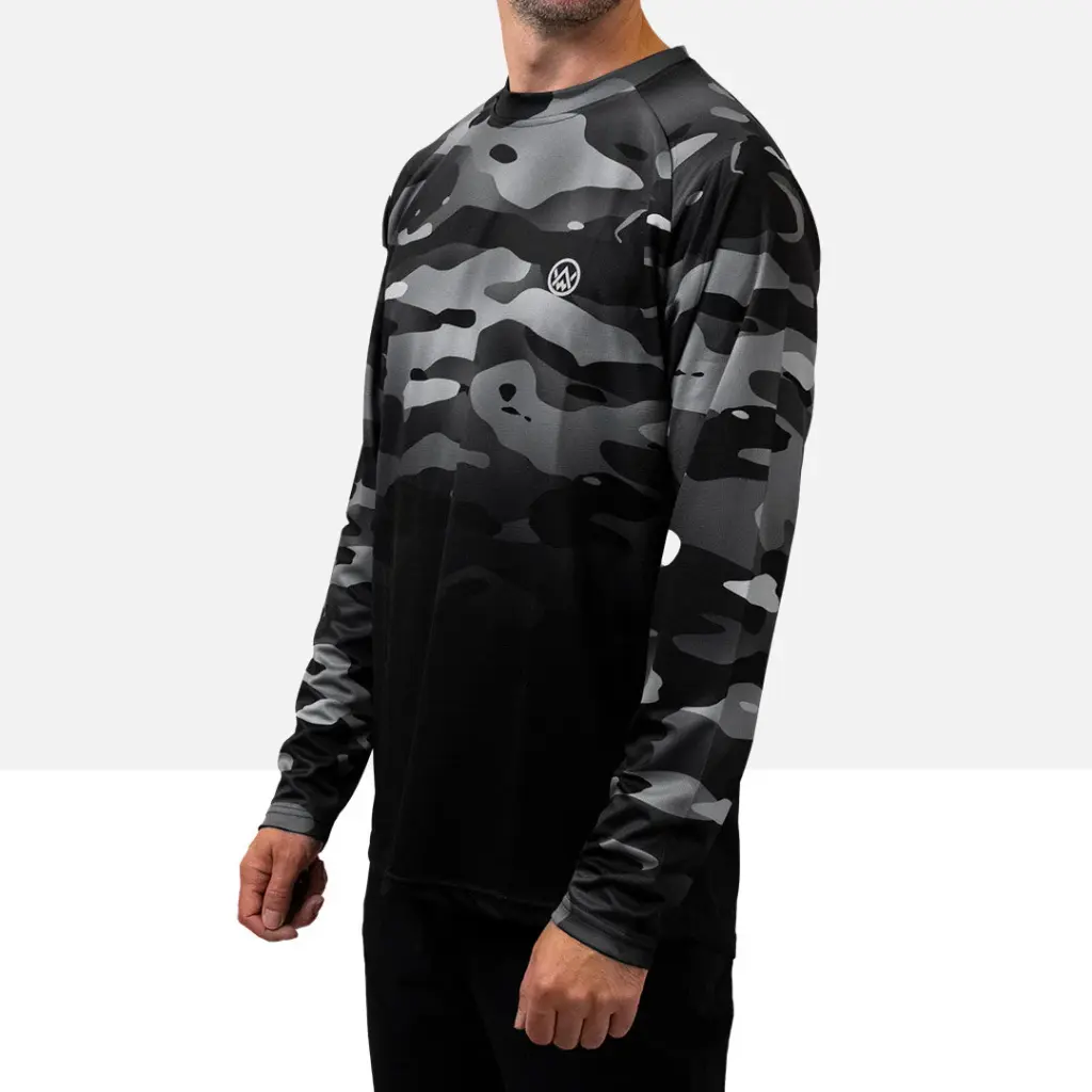 Dark Camo Long Sleeve MTB Jersey 3.webp