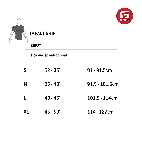 G-Form MX360 Impact Shirt - Padded Protection Shirt for MTB and Moto - Protective Gear for Mountain Bikers - Durable & Breathable Chest Protection Shi