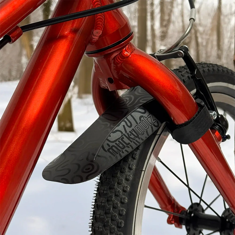 Mucky Nutz Junior Front Mudguard Face Fender Small in Doodle Black 2.webp