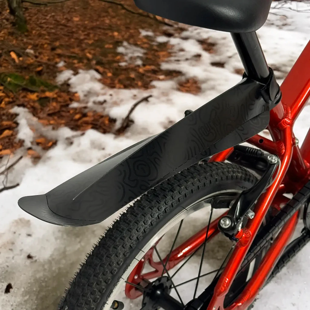 Mucky Nuts Junior Rear Mudguard Fender Small in Doodle Black 2.webp