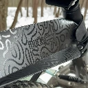 Mucky Nuts Junior Rear Mudguard Fender Small in Doodle Black 3.webp