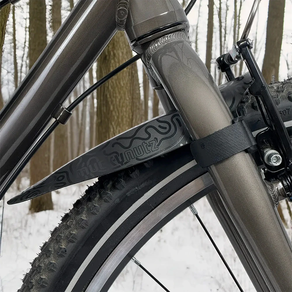 Mucky Nutz Junior Front Face Fender Mudguard Large in Doodle Black 2.webp