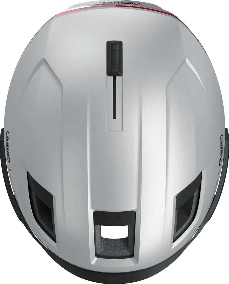 ABUS HYP-E BL.ACE Urban Commuting Helmet in Gleam Silver 4.webp