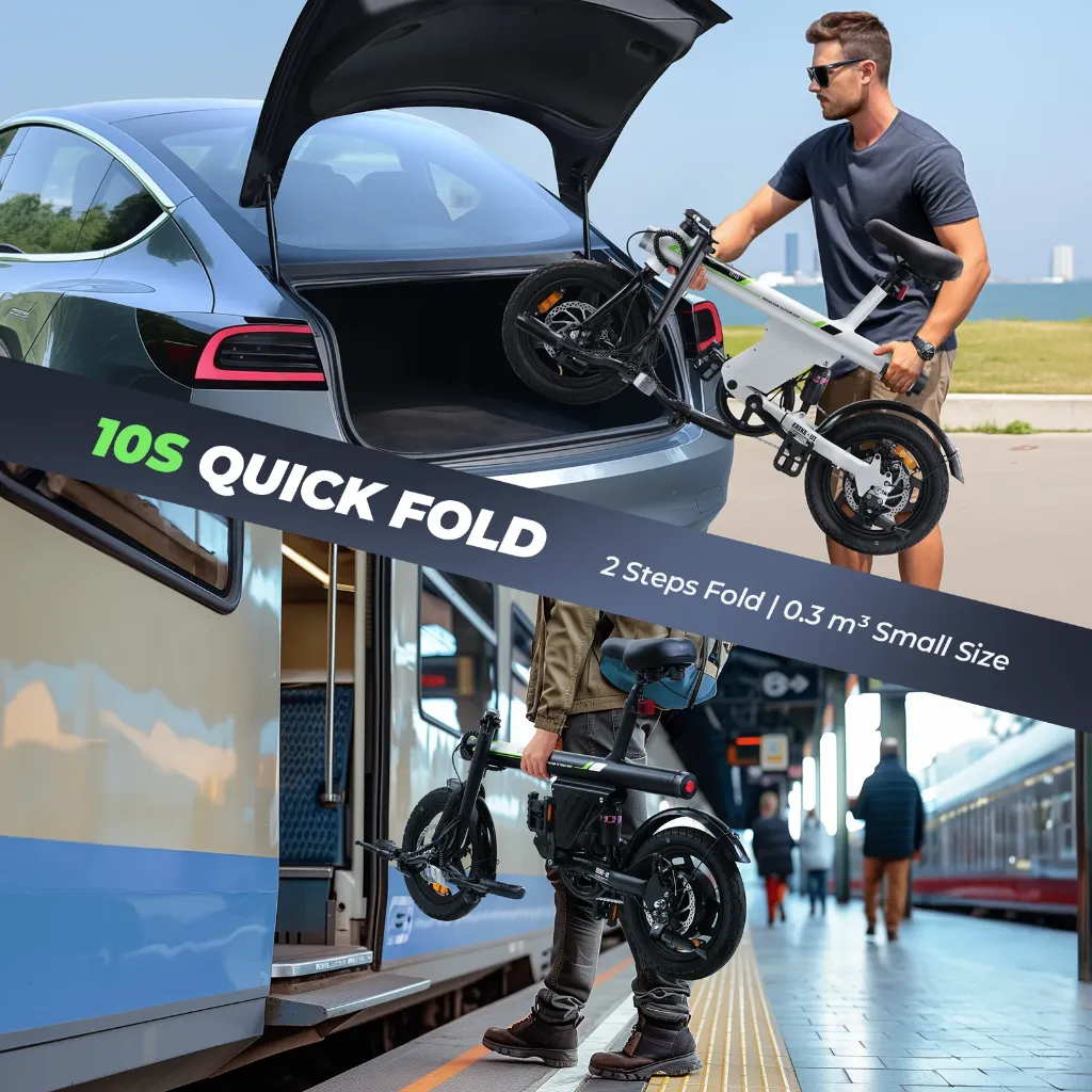 U1 Foldable Electric Bike 500W Black 7.webp