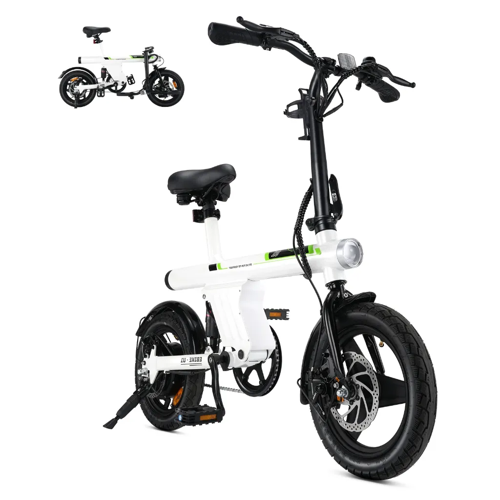 U1 Foldable Electric Bike 500W White 2.webp