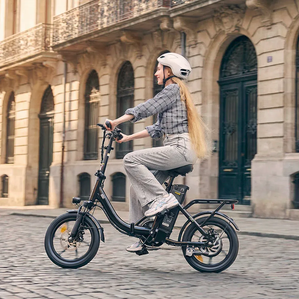 U4 Low Step Through Foldable Electric Bike Black 2.webp