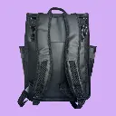 Rolltop Backpack Bike Pannier Bag 2 in 1 Black Monochrome