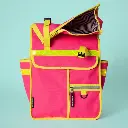 Rolltop Backpack Bike Pannier Bag 2 in 1 Neon Pink