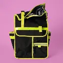 Rolltop Backpack Bike Pannier Bag 2 in 1 Neon Yellow Black