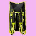 Rolltop Backpack Bike Pannier Bag 2 in 1 Neon Yellow Black