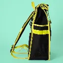 Rolltop Backpack Bike Pannier Bag 2 in 1 Neon Yellow Black