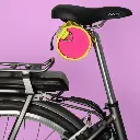 Neon Handlebar and Saddle Bag Pink