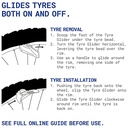Rehook Tyre Glider - a Strong Portable Bicycle Tyre Replacement and Bike Tire Remover Tool - No More Tyre Levers or Tyre