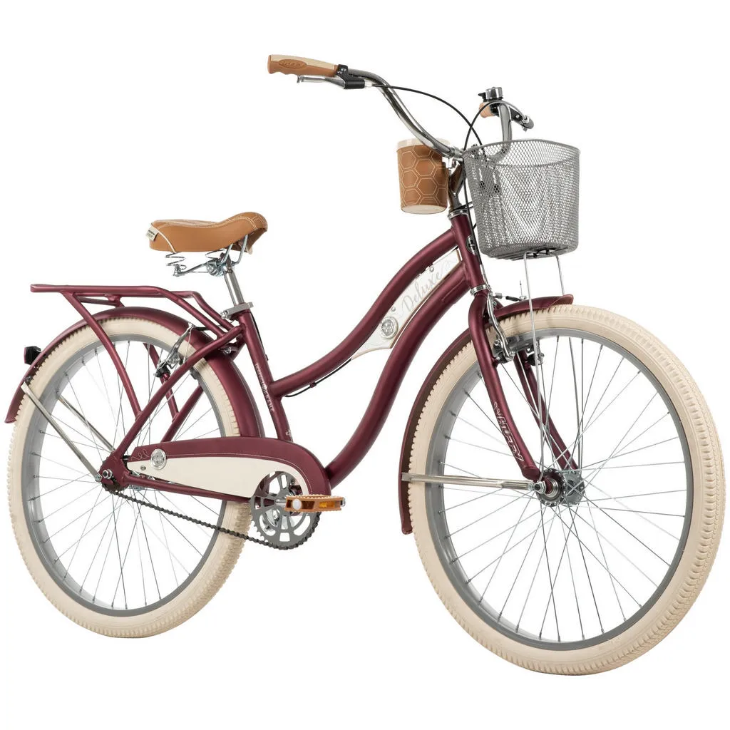Huffy Deluxe Cruiser 26 inch Bike Berry_10.webp