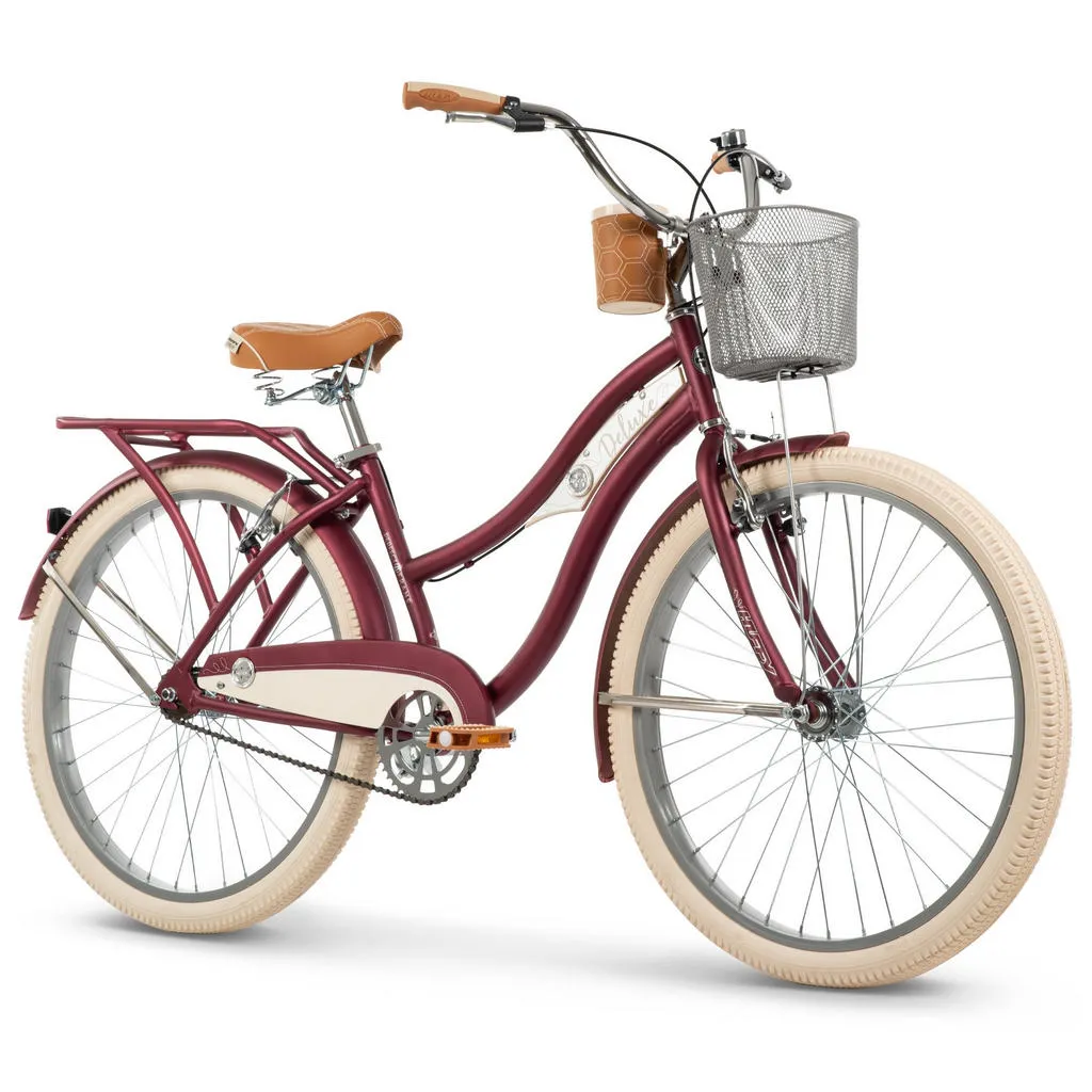 Huffy Deluxe Cruiser 26 inch Bike Berry_11.webp