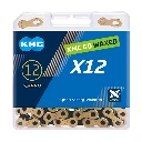 X12 Waxed Chain Black- Gold 12 speed 126 links 2.webp