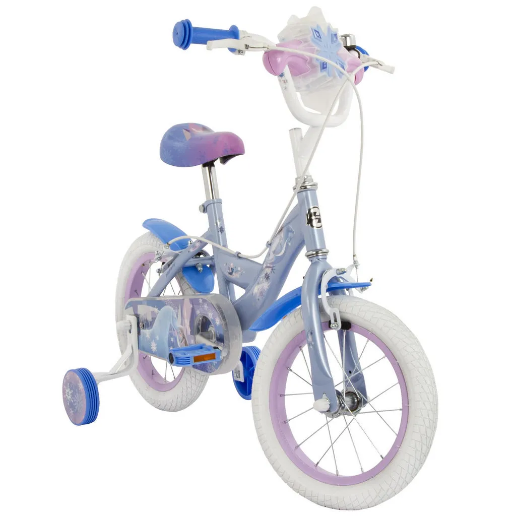 Huffy Disney Frozen 14 inch Kids Bike SILVE BLUE_6.webp