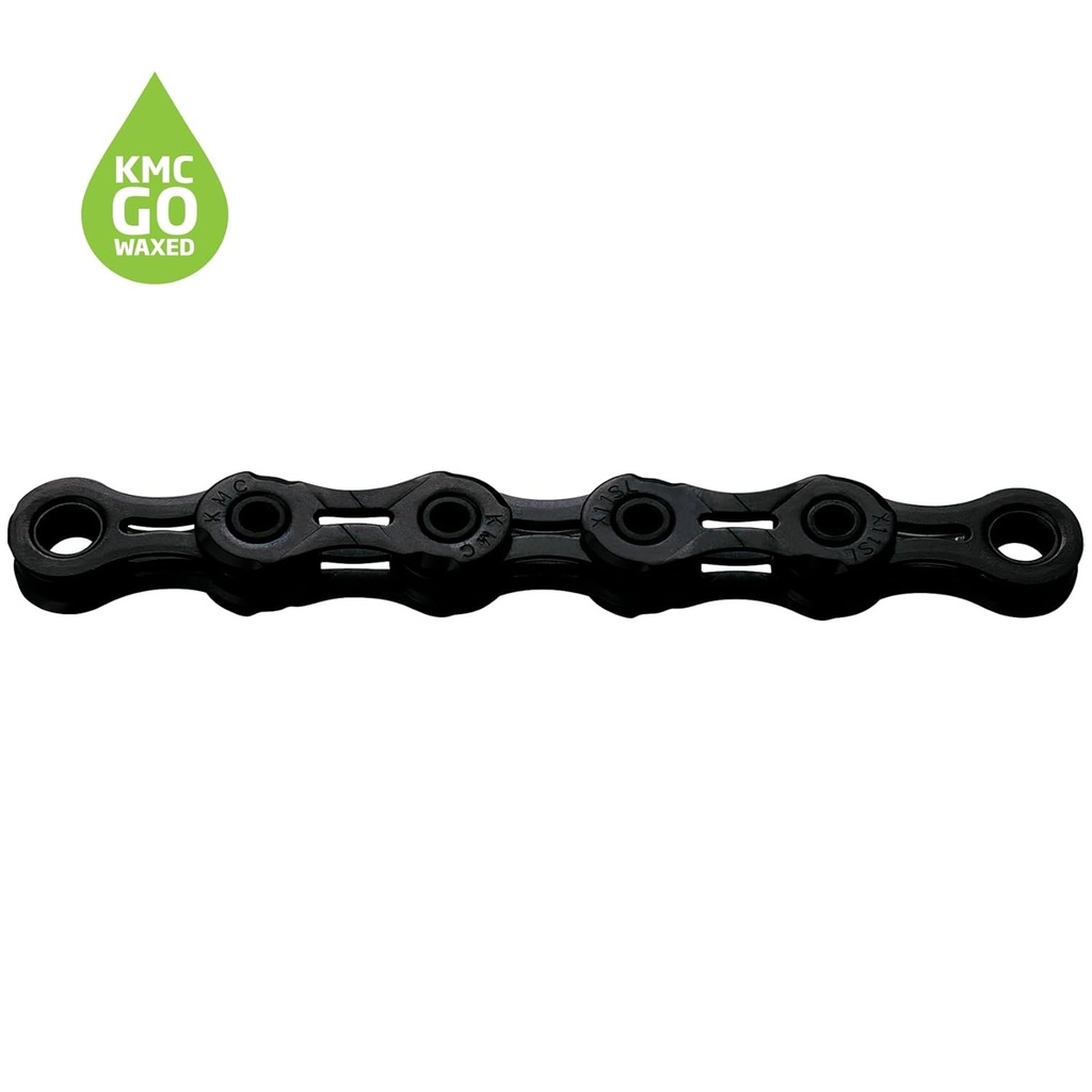 DLC 11 Speed Waxed Chain  Black 118 Links