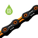 DLC 11 Speed Waxed Chain 118L Black/Orange / 118L