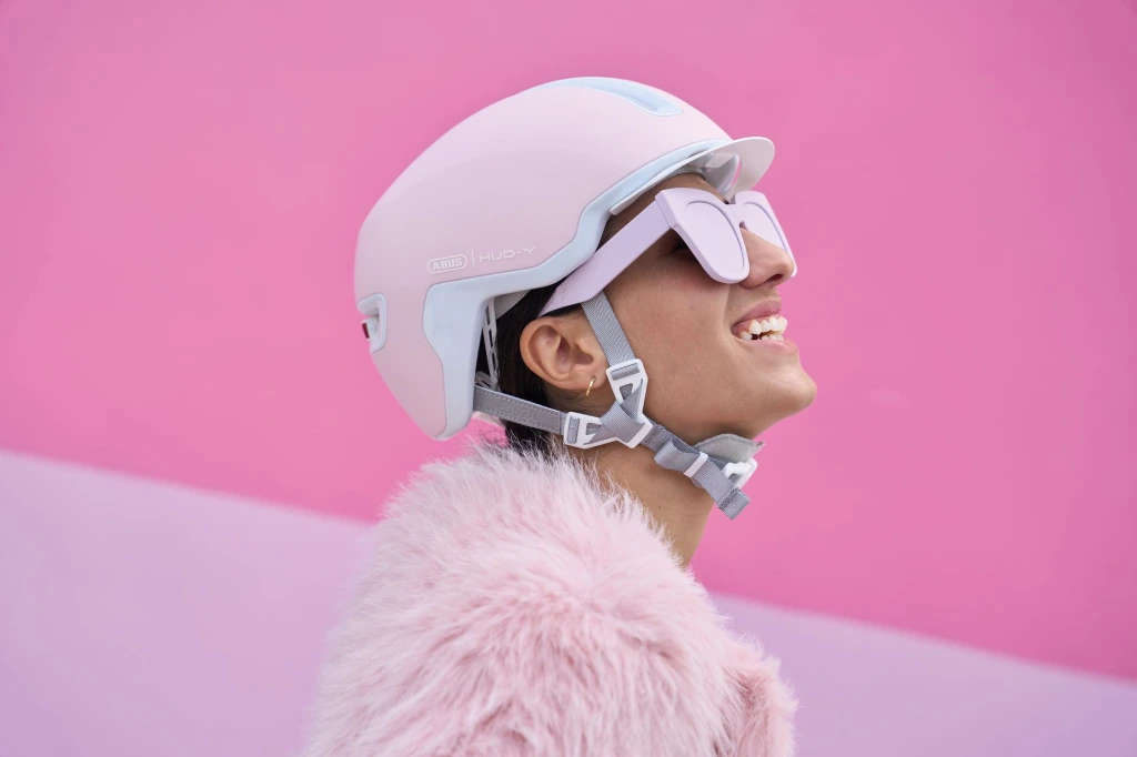 ABUS Hud-Y Pure Urban Helmet in Rose - Medium 4.webp