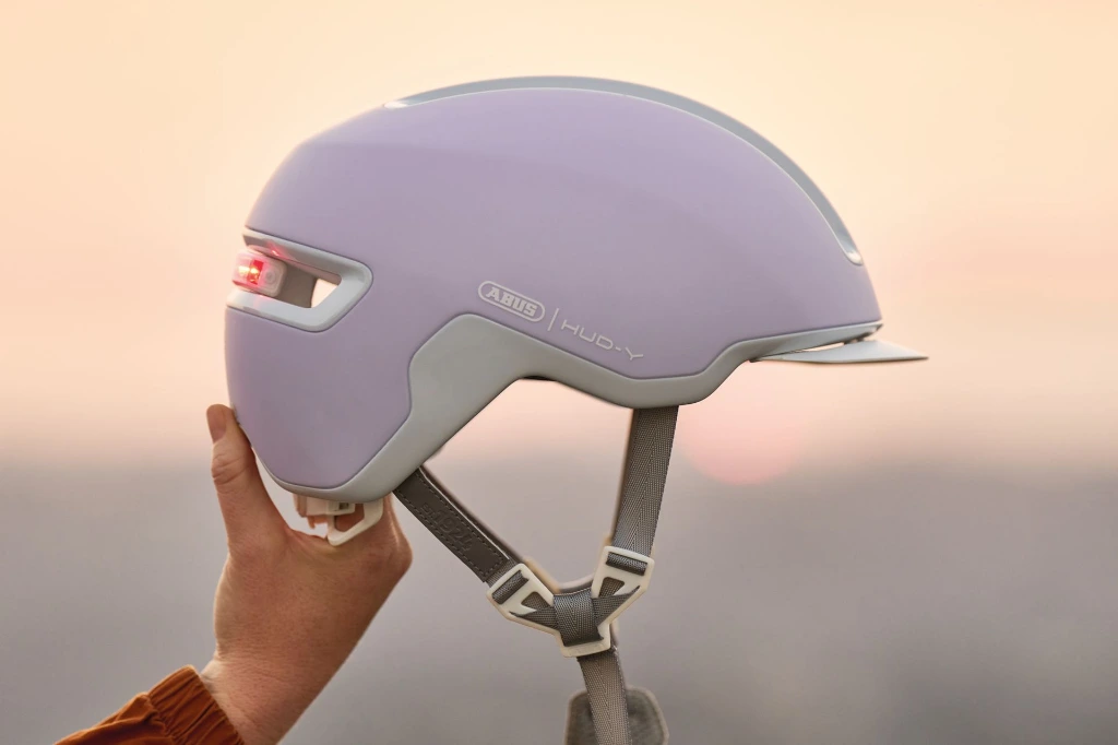 ABUS Hud-Y Pure Urban Bike Helmet in Lavender 4.webp