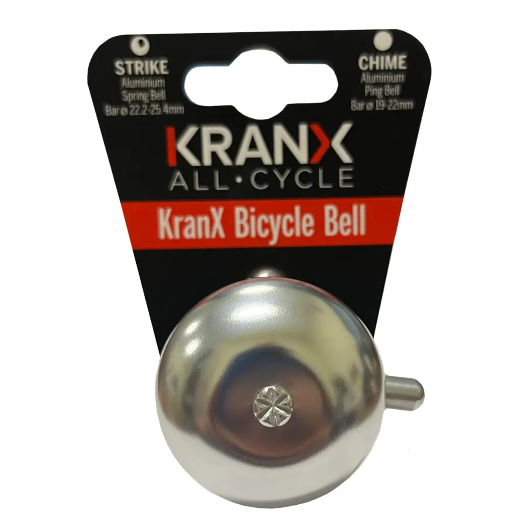 KranX Strike Aluminium Spring Bell in Silver 1.webp