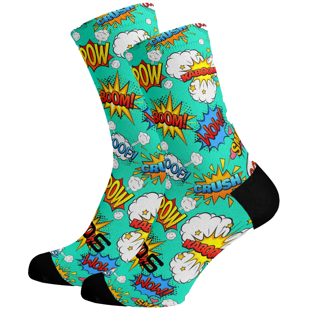 Sox Footwear Comic Bright & Fun Premium Crew Socks 1.webp