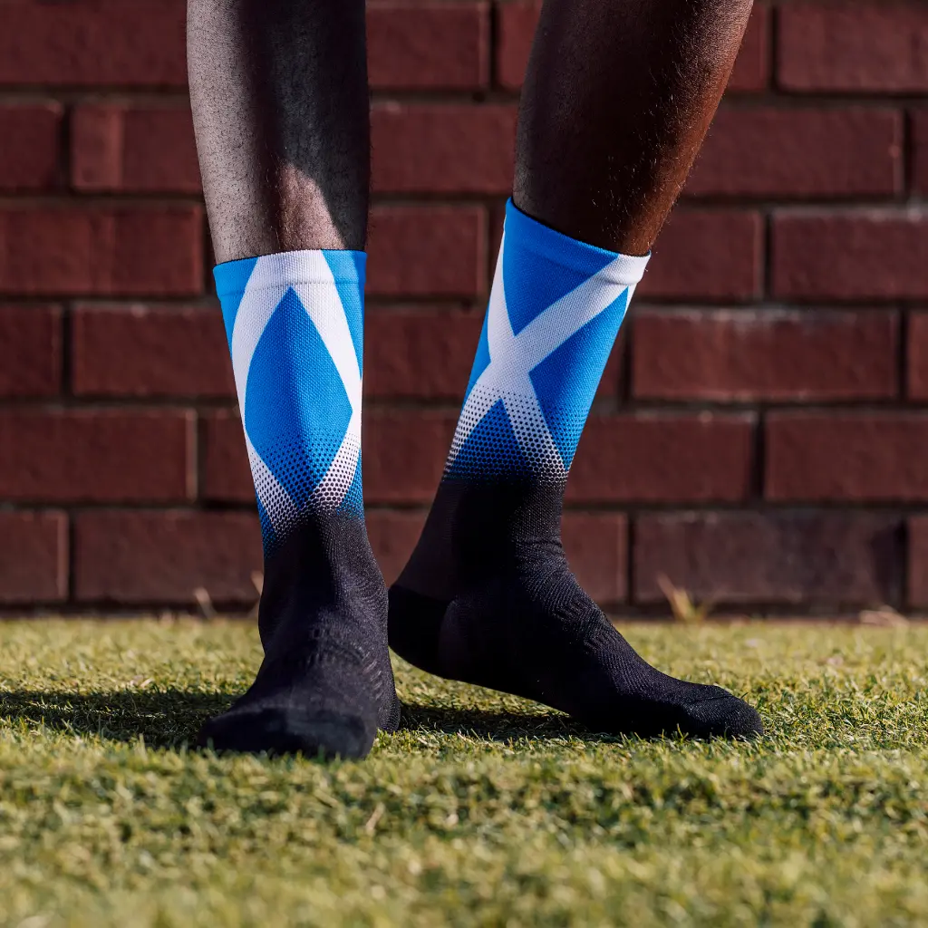 Sox Footwear Scotland Flag Black Premium Crew Socks 2.webp