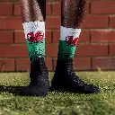 Sox Footwear Wales Flag Black Premium Crew Socks 2.webp