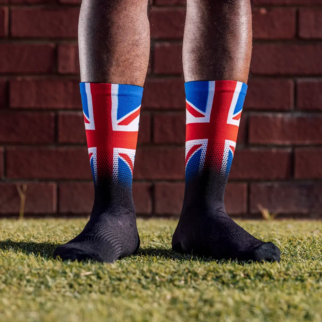 Sox Footwear United Kingdom Flag Black Premium Crew Socks 2.webp