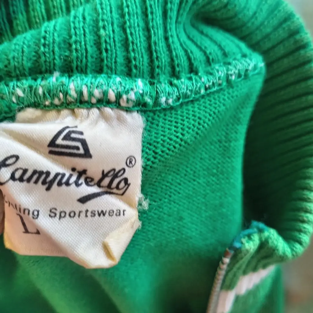 1980s green and white Lotto cycling jersey 5.webp
