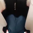 White, black and red Sportful bib shorts vintage 90s 4.webp