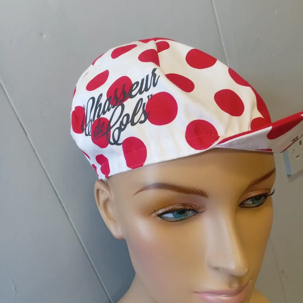 Rare Vintage Morvelo polka dot cycling cap 1990s 2.webp