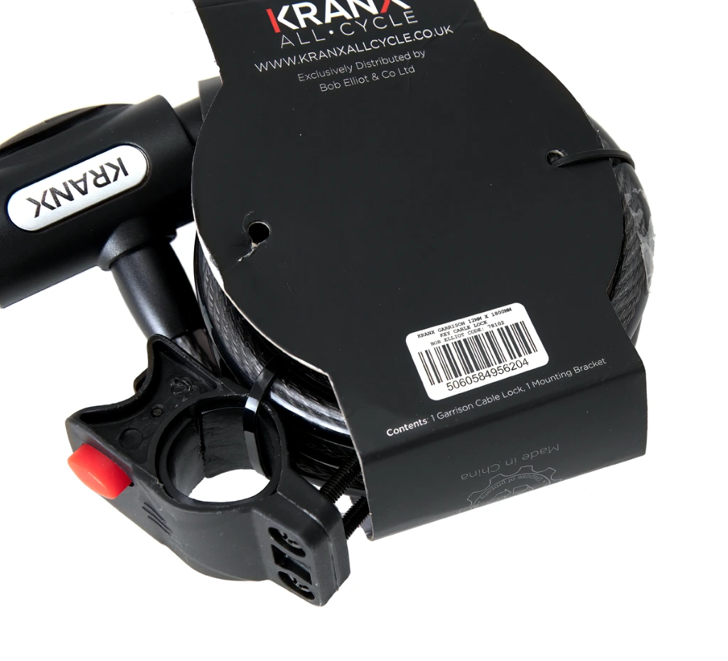 KranX Garrison 12mm x 1800mm Key Cable Bike Lock 3.webp