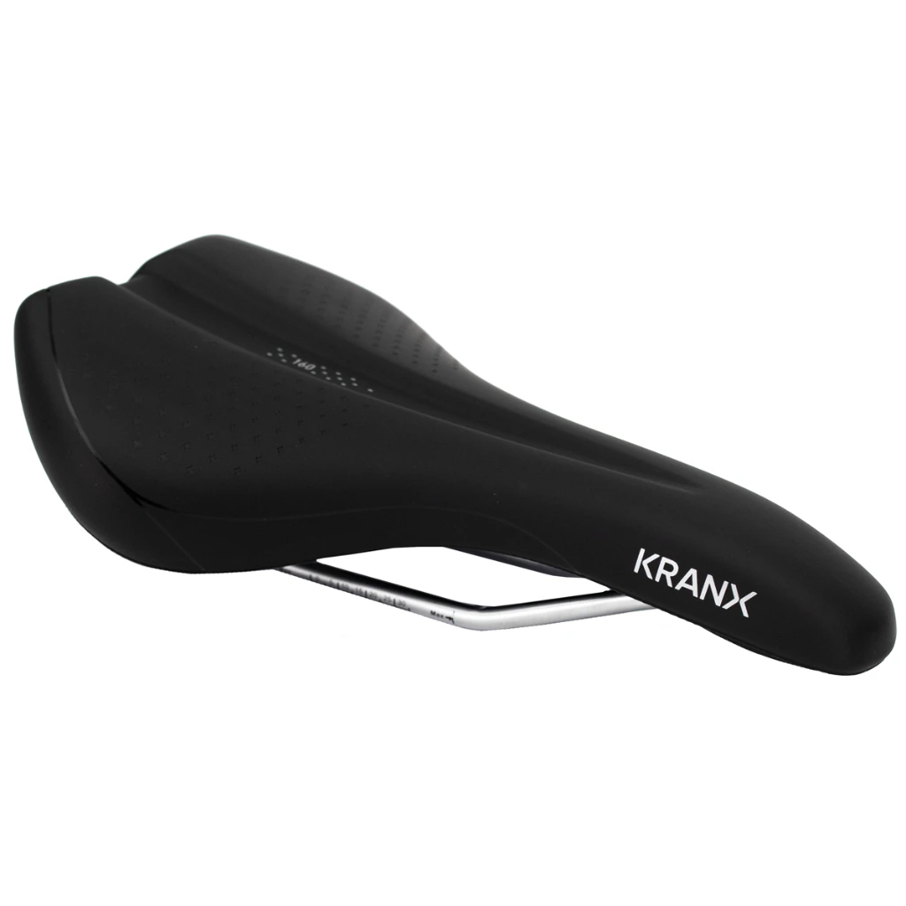 KranX Base 160 Commuter & MTB Saddle in Black 1.webp