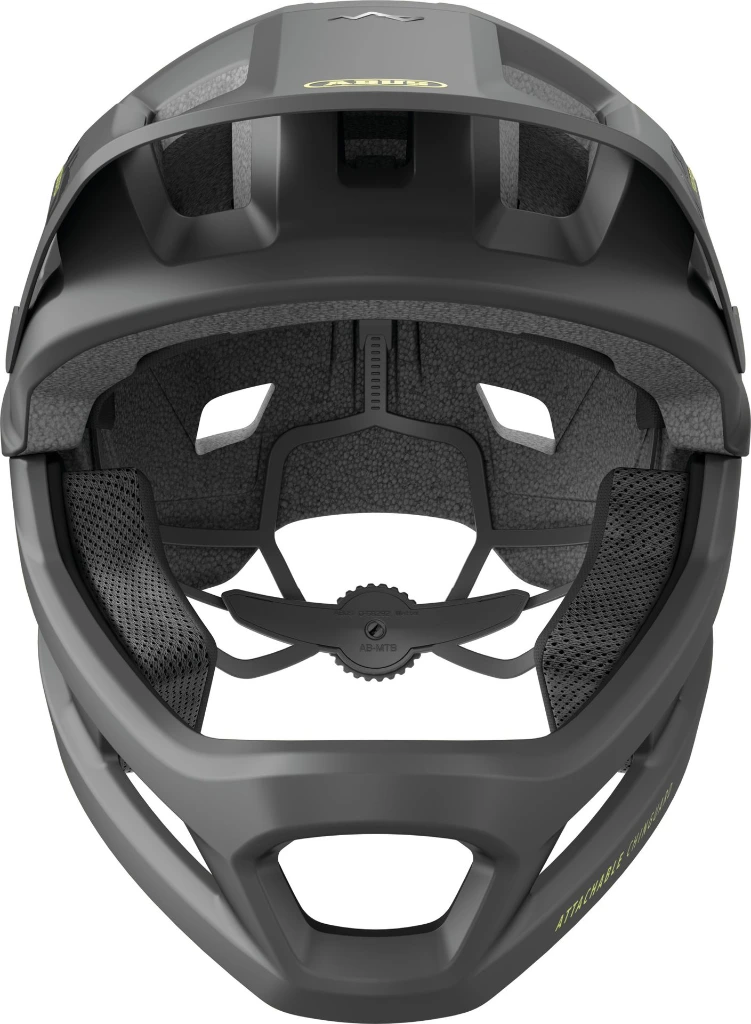 ABUS YouDrop FF Kids Full Face MTB Helmet in Velvet Black 48-55cm 2.webp