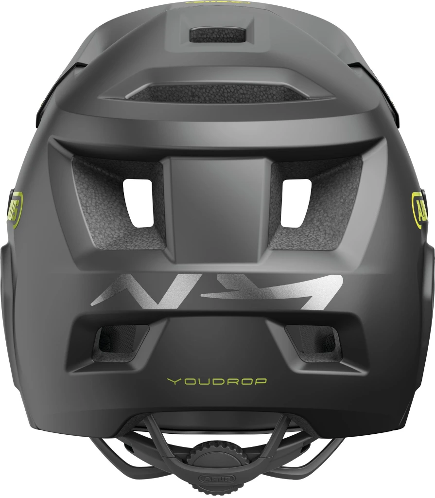 ABUS YouDrop FF Kids Full Face MTB Helmet in Velvet Black 48-55cm 3.webp