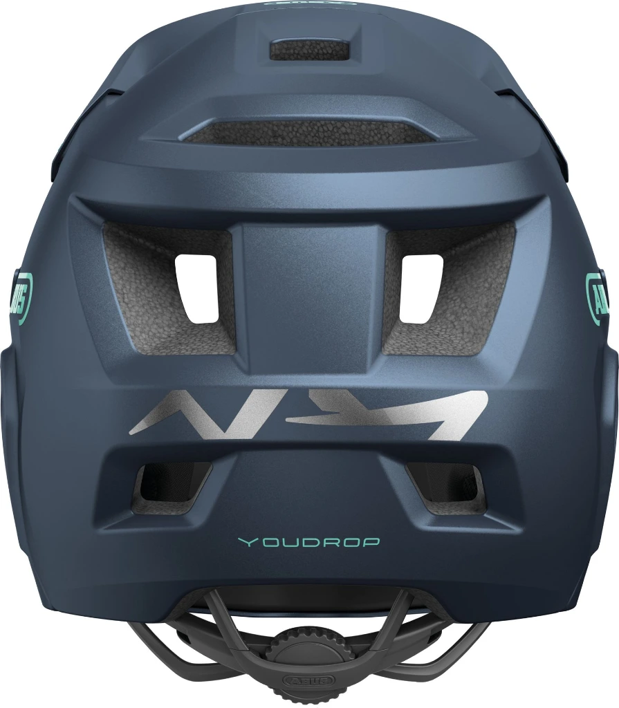 ABUS YouDrop FF Kids Full Face MTB Helmet in Midnight Blue 48-55cm 3.webp
