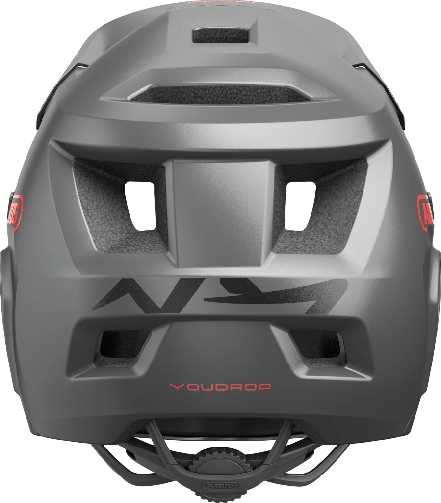 ABUS YouDrop FF Kids Full Face MTB Helmet in Ti Silver 48-55cm 3.webp