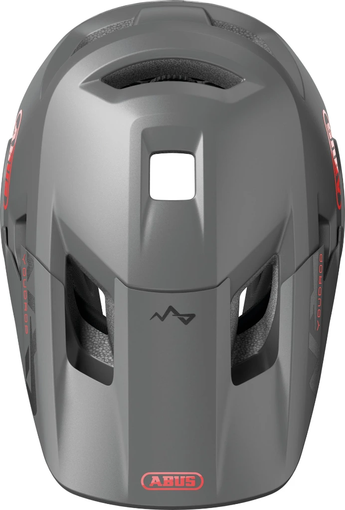 ABUS YouDrop FF Kids Full Face MTB Helmet in Ti Silver 48-55cm 4.webp