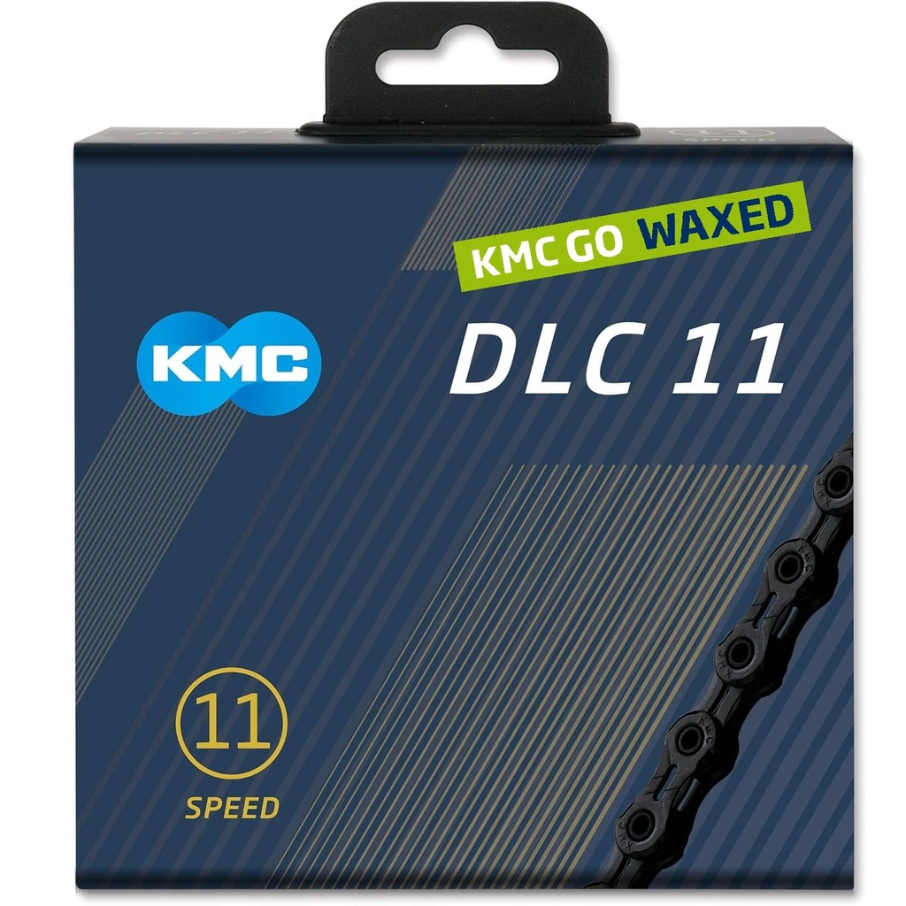 DLC 11 Speed Waxed Chain  Black 118 Links