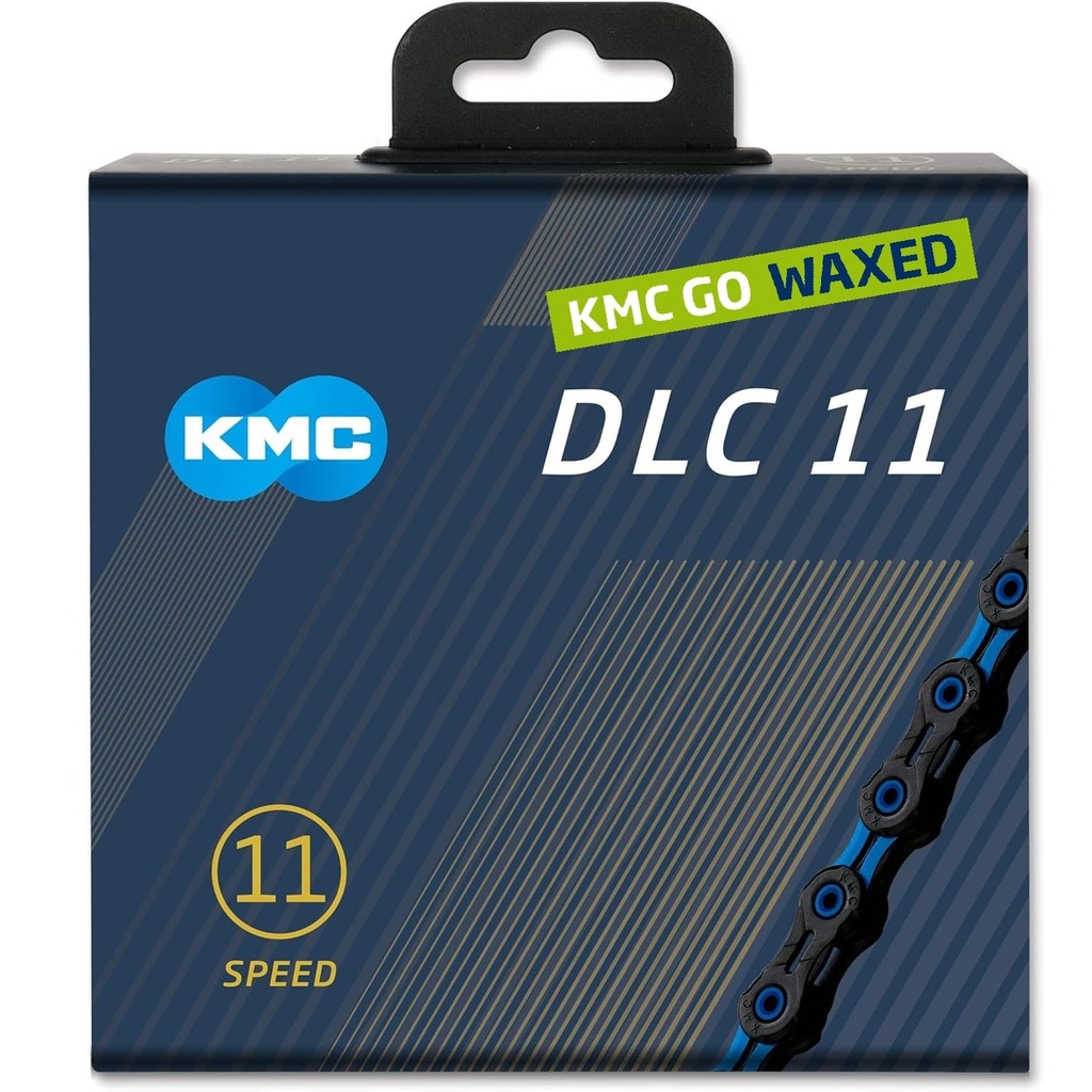 [KMC-BD11BB118W] DLC 11 speed Waxed Bike Chain Black Blue 118 Links