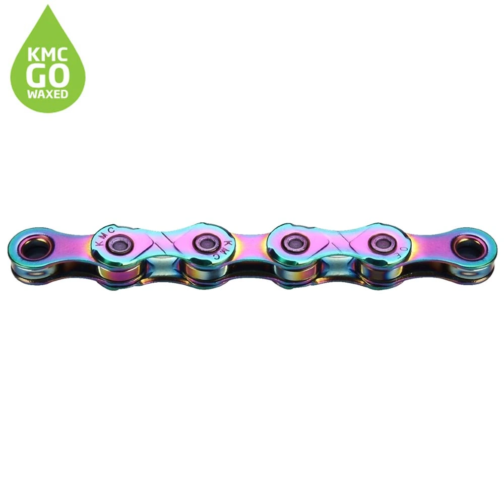 [KMC-BX12AB126W] X12 Waxed Chain Oilslick Blue 12 speed 126 links