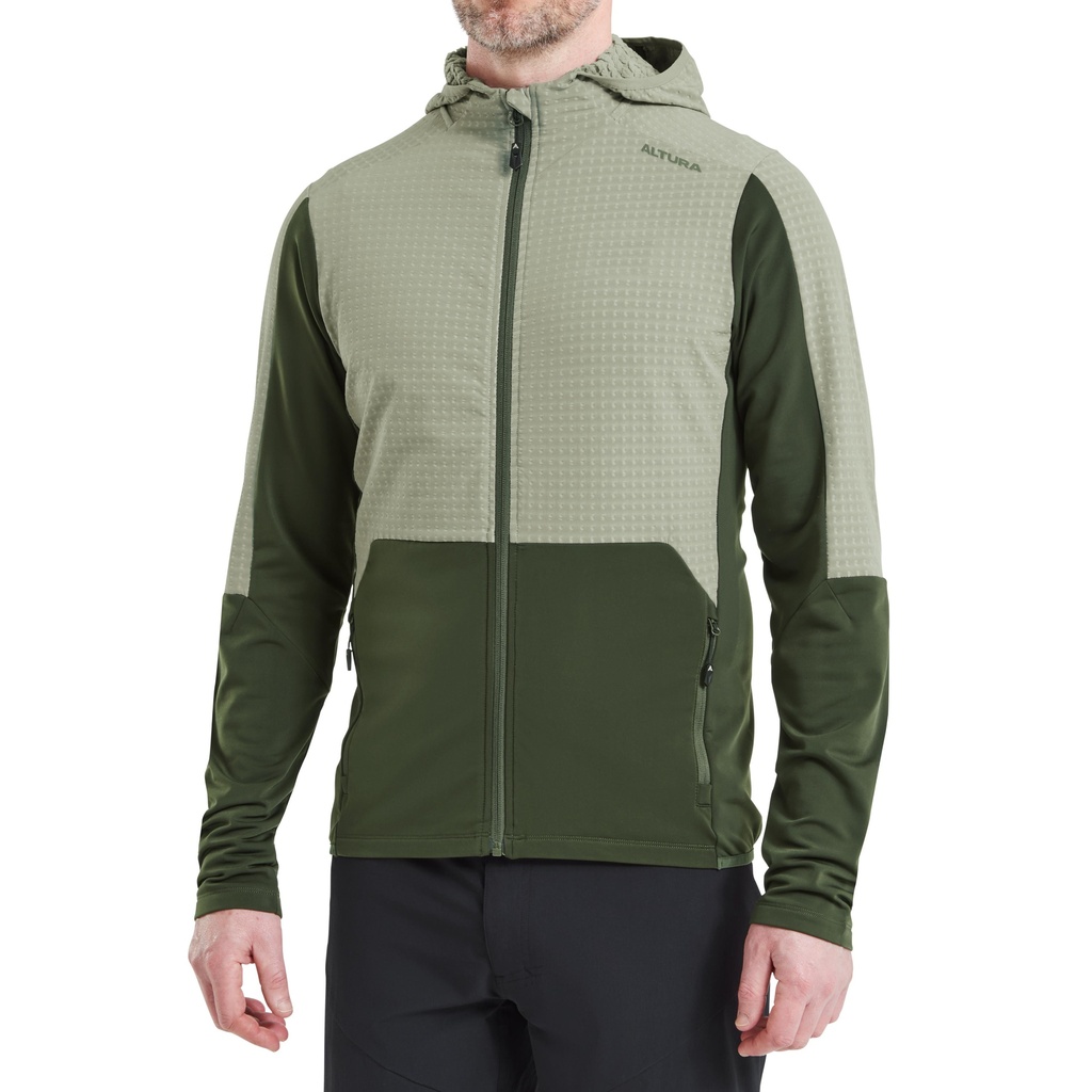 [AL38MCAV2-ST-M] Altura Esker Cave Men's Trail Hoodie STONE/OLIVE Medium