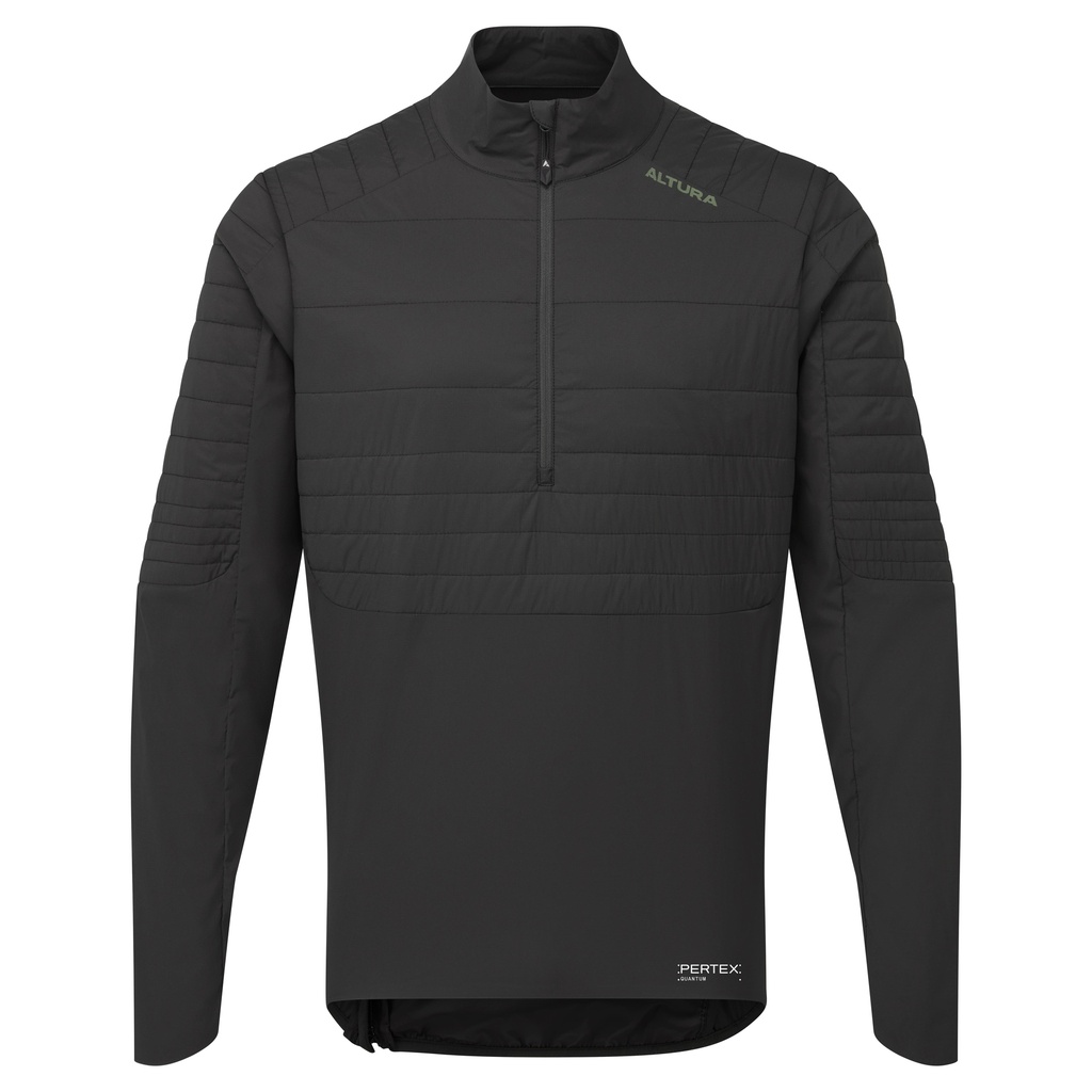 [AL38MIHZ1-BL-M] Altura All Roads Men's Packable Insulated 1/2 Zip Jacket BLACK Medium
