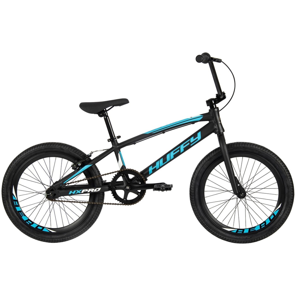 HUFFY HX Pro Racer 20 inch Alloy BMX BLACK/BLUE LOGO  