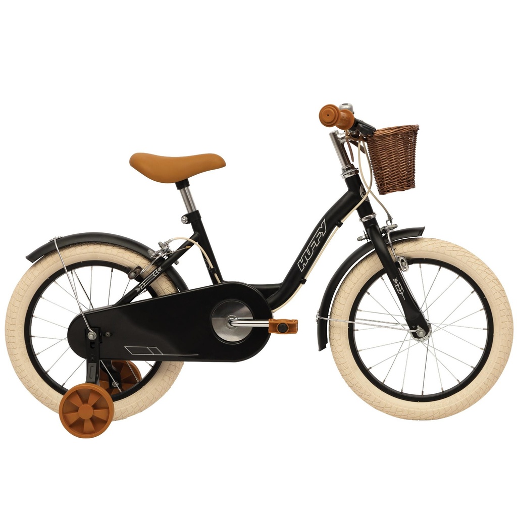 Huffy Vintage 16 inch Kids Bike MATTE BLACK (4 years)